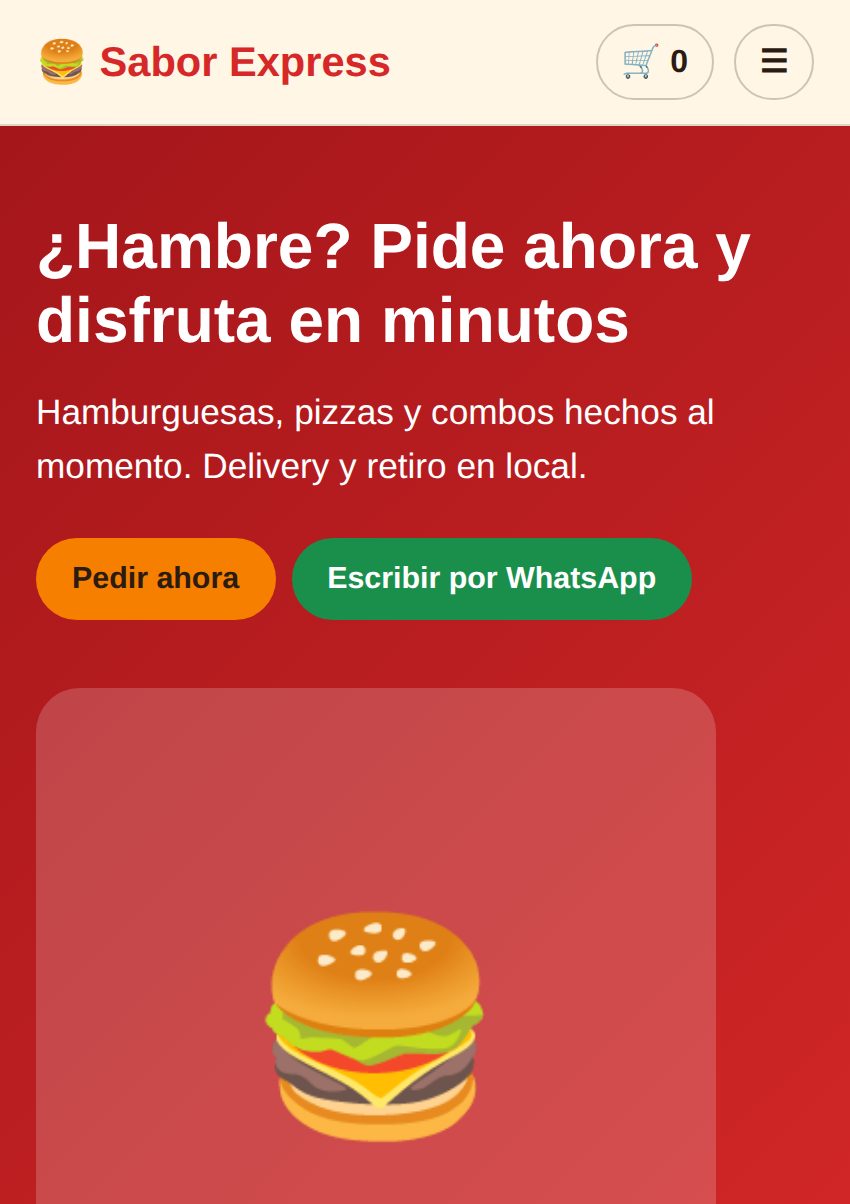 Plantilla de comida rápida