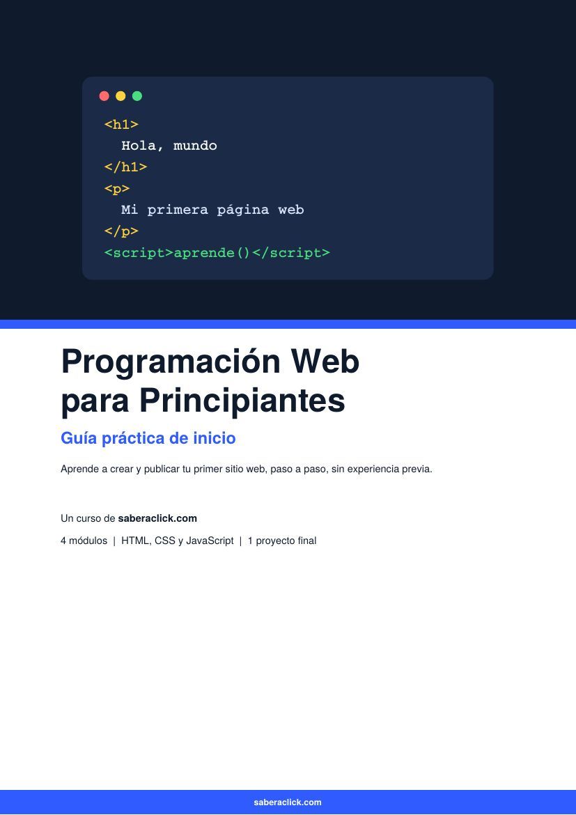 Portada del Curso de Programación Web para Principiantes
